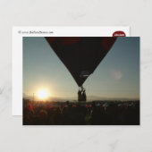 気球が出る早朝 ポストカード (正面/裏面)