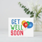 気球が良くなカラフルる ポストカード (スタンド正面)