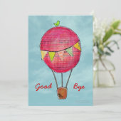 気球での別離を祝う熱い旅立ちのパーティーへようこそ 招待状 (スタンド正面)