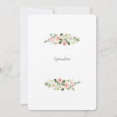 気球でベビーシャワーの女の子を運転 招待状 (裏面)