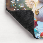 気球で幸せなアヒル#5ング マウスパッド (コーナー)