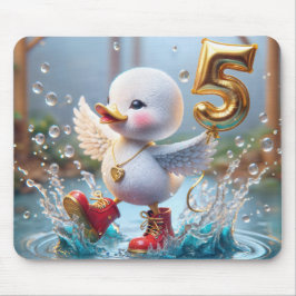 気球で幸せなアヒル#5ング マウスパッド