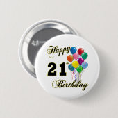 気球との幸せな第21誕生日 缶バッジ (正面&裏面)