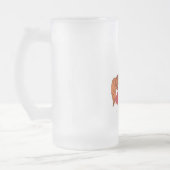 気球とカップル フロストグラスビールジョッキ (左)