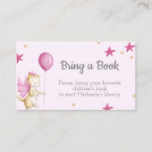 気球とピンクのベビーガールドラゴンで本を持ち込む|過去記事 エンクロージャーカード (正面)