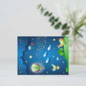 気球と星の波と超現実的な夜 シーズンポストカード (スタンド正面)