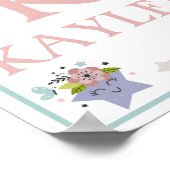 気球と雲と虹と月のアートプリントセット ポスター (角)