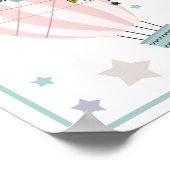 気球と雲と虹と月のアートプリントセット ポスター (角)