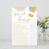 気球と雲の交わり！赤ちゃんシャワーゲーム (スタンド正面)