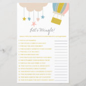 気球と雲の交わり！赤ちゃんシャワーゲーム (正面)