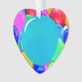 気球にあなたの文字を加えて下さい オーナメント (正面)