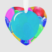 気球にあなたの文字を加えて下さい オーナメント (正面)