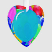 気球にあなたの文字を加えて下さい オーナメント (正面)