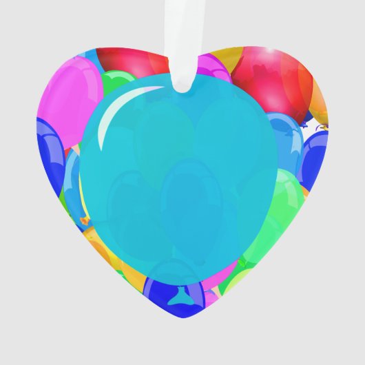 気球にあなたの文字を加えて下さい オーナメント (裏面)