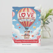 気球に乗ったカップルとバレンタインデー, バレンタインカードを特別な誰かに シーズンカード (スタンド正面)