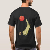 気球に乗った猫 Tシャツ (裏面)