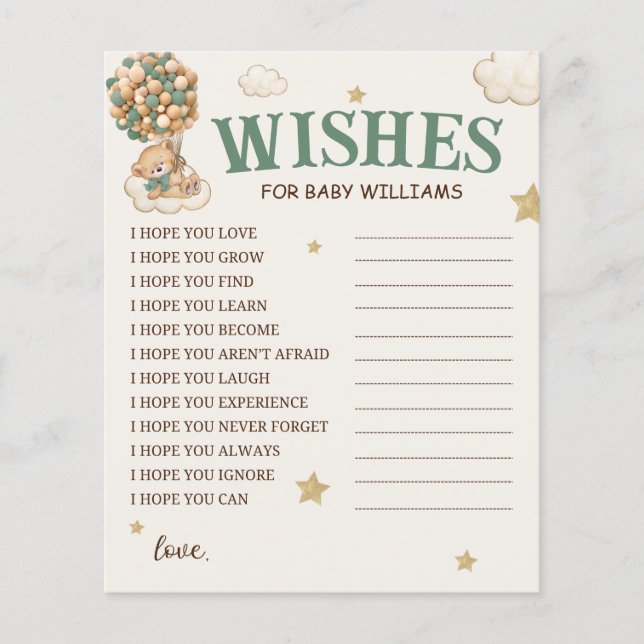 気球に緑の願いをベビー (正面)