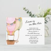 気球のウェディング招待状 招待状 (スタンド正面)