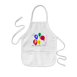 気球のエプロンを絵を描く長い芸術及び技術 子供用エプロン