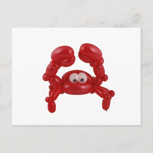 気球のカニ ポストカード (正面)