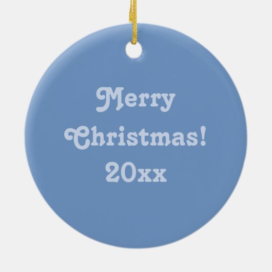 気球のクリスマス装飾の風船 セラミックオーナメント (裏面)