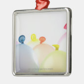 気球のクローズアップ メタルオーナメント (左)