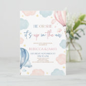 気球のジェンダーの暴露で上がっている 招待状 (スタンド正面)