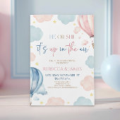 気球のジェンダーの暴露で上がっている 招待状