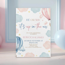 気球のジェンダーの暴露で上がっている