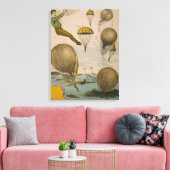 気球のパフォーマンスのサーカスポスター キャンバスプリント (インサイチュ (リビング))