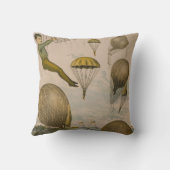 気球のパフォーマンスのサーカスポスター クッション (裏面)