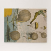 気球のパフォーマンスのサーカスポスター ジグソーパズル (横)