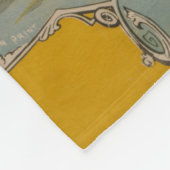 気球のパフォーマンスのサーカスポスター フリースブランケット (角)