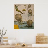 気球のパフォーマンスのサーカスポスター ポスター (キッチン)