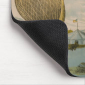 気球のパフォーマンスのサーカスポスター マウスパッド (コーナー)