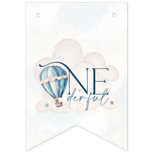 気球のパーティー巻きバナー バンティングフラッグ (第3の旗)