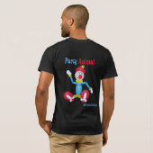 気球のピエロ-パーティー好きな人 Tシャツ (裏面フル)