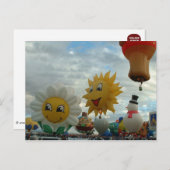気球のフェスタのアルバカーキスペシャルの形 ポストカード (正面/裏面)