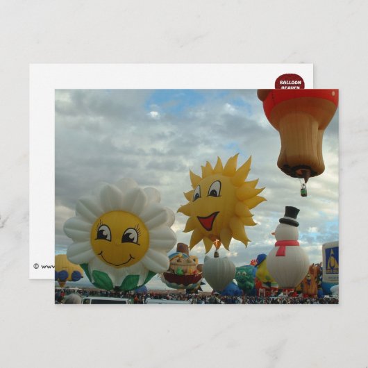 気球のフェスタのアルバカーキスペシャルの形 ポストカード (正面/裏面)