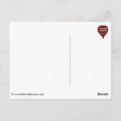 気球のフェスタのアルバカーキスペシャルの形 ポストカード (裏面)