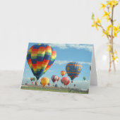気球のフェスタアルバカーキ カード (黄色い花)