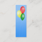 気球のプロフィールカード スキニー名刺 (裏面)