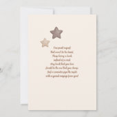 気球のベビーシャワーを付ける 招待状 (裏面)