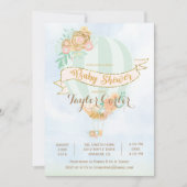 気球のベビーシャワー招待状 招待状 (正面)