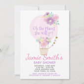 気球のベビーシャワー招待状 招待状 (正面)