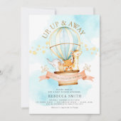 気球のベビーシャワー招待状 招待状 (正面)