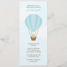 気球のベビー 招待状