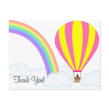 気球のポストカード - 白い背景