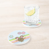 気球のマウスの青のコースター コースター (側面)