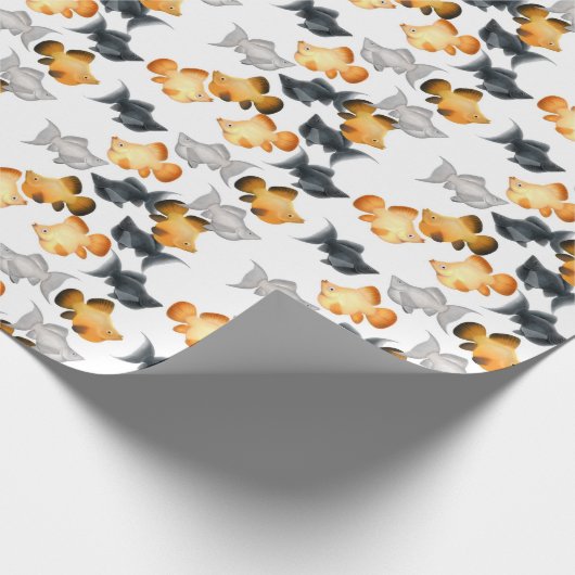 気球のモーリーの熱帯魚の包装紙 ラッピングペーパー (角)